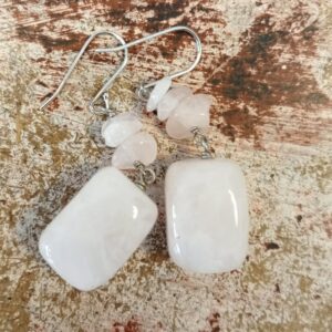 ORECCHINI PIETRA ROSA